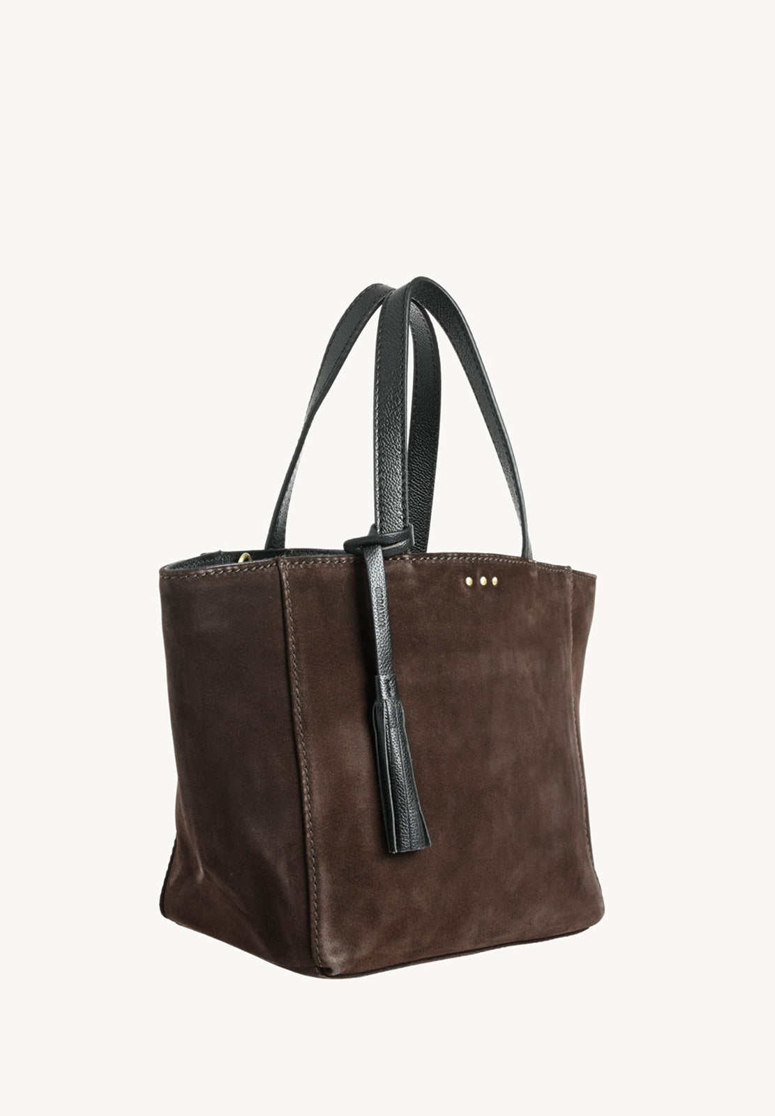 PARISIAN CABAS Small - Suede leather