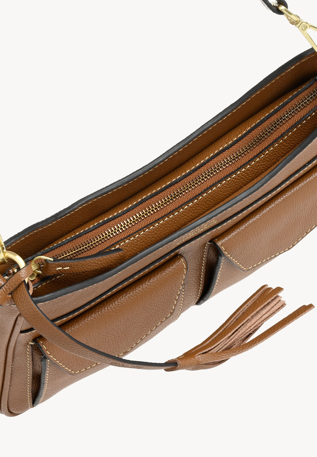 LISON - Sac porté épaule cuir grainé