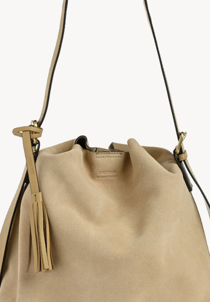 NAYA - Sac porté épaule en cuir velours