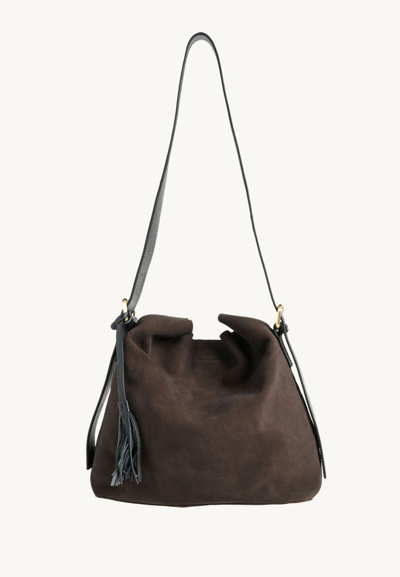 NAYA - Suede leather shoulder bag