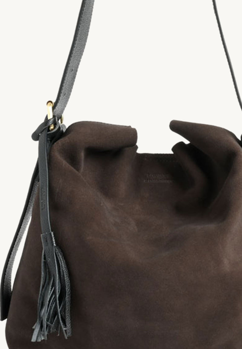 NAYA - Suede leather shoulder bag