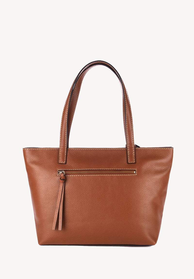 EDEN - Grained leather shoulder handbag