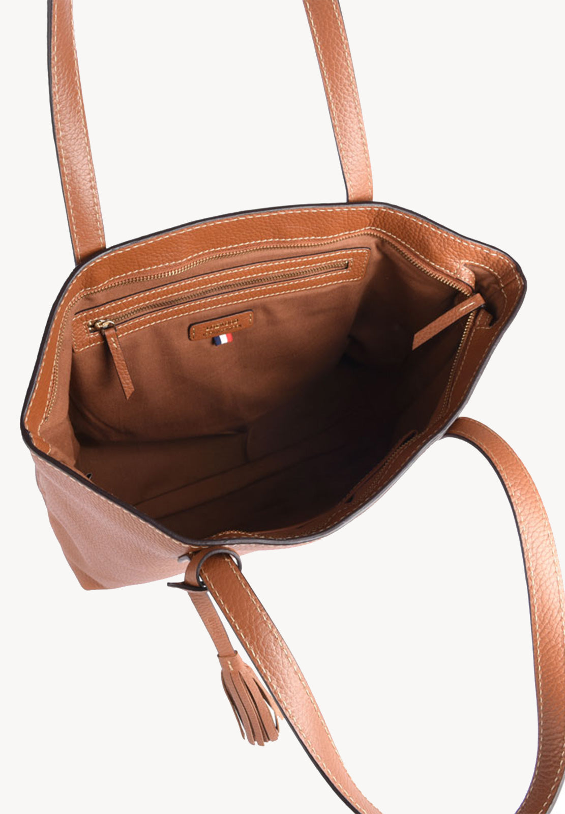 EDEN - Grained leather shoulder handbag