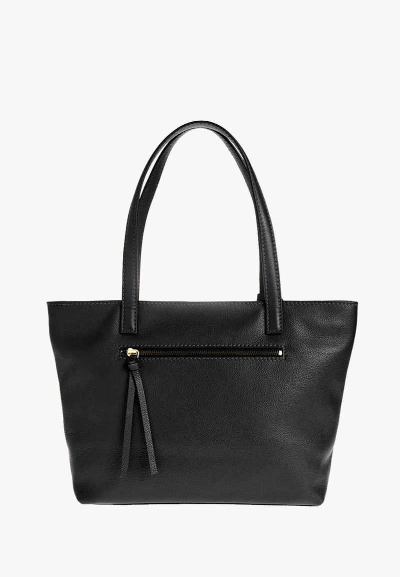 EDEN - Grained leather shoulder handbag