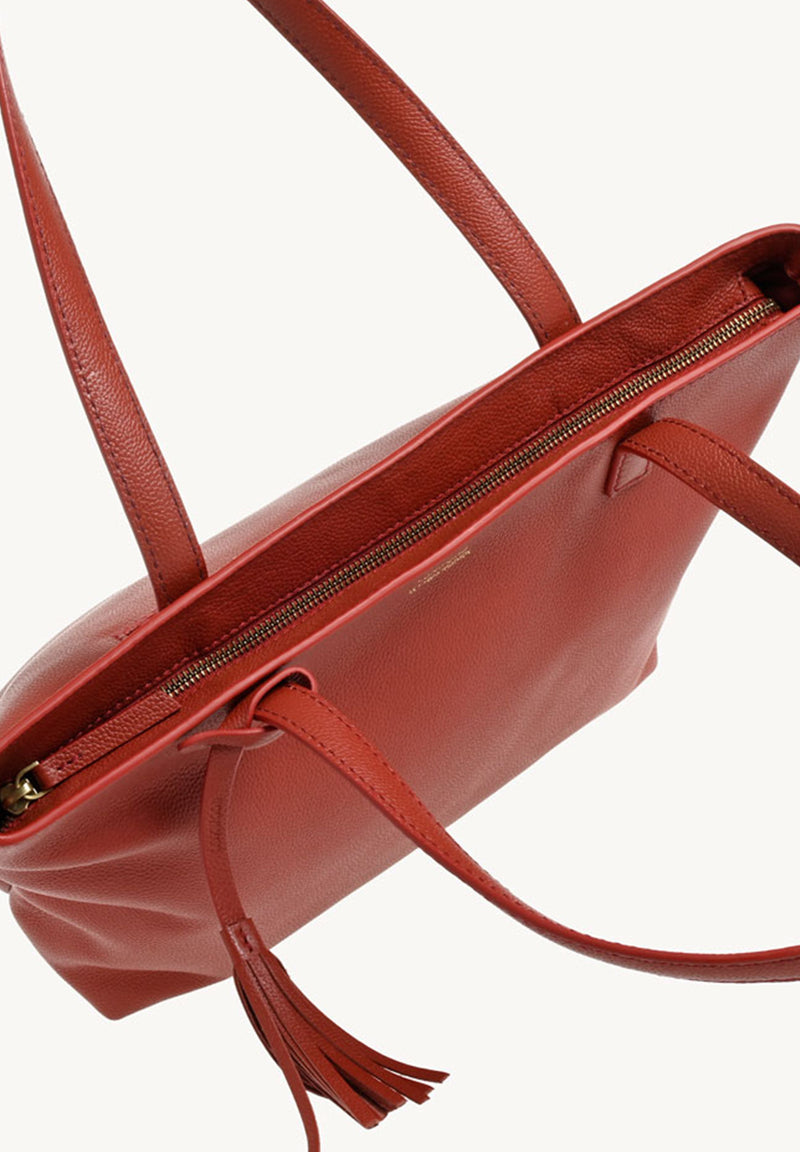 EDEN - Sac à main porté épaule en cuir grainé