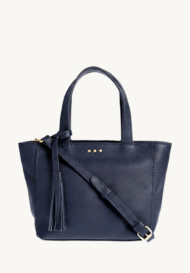 Mini 3 Stud Blue Jean Tote Bag