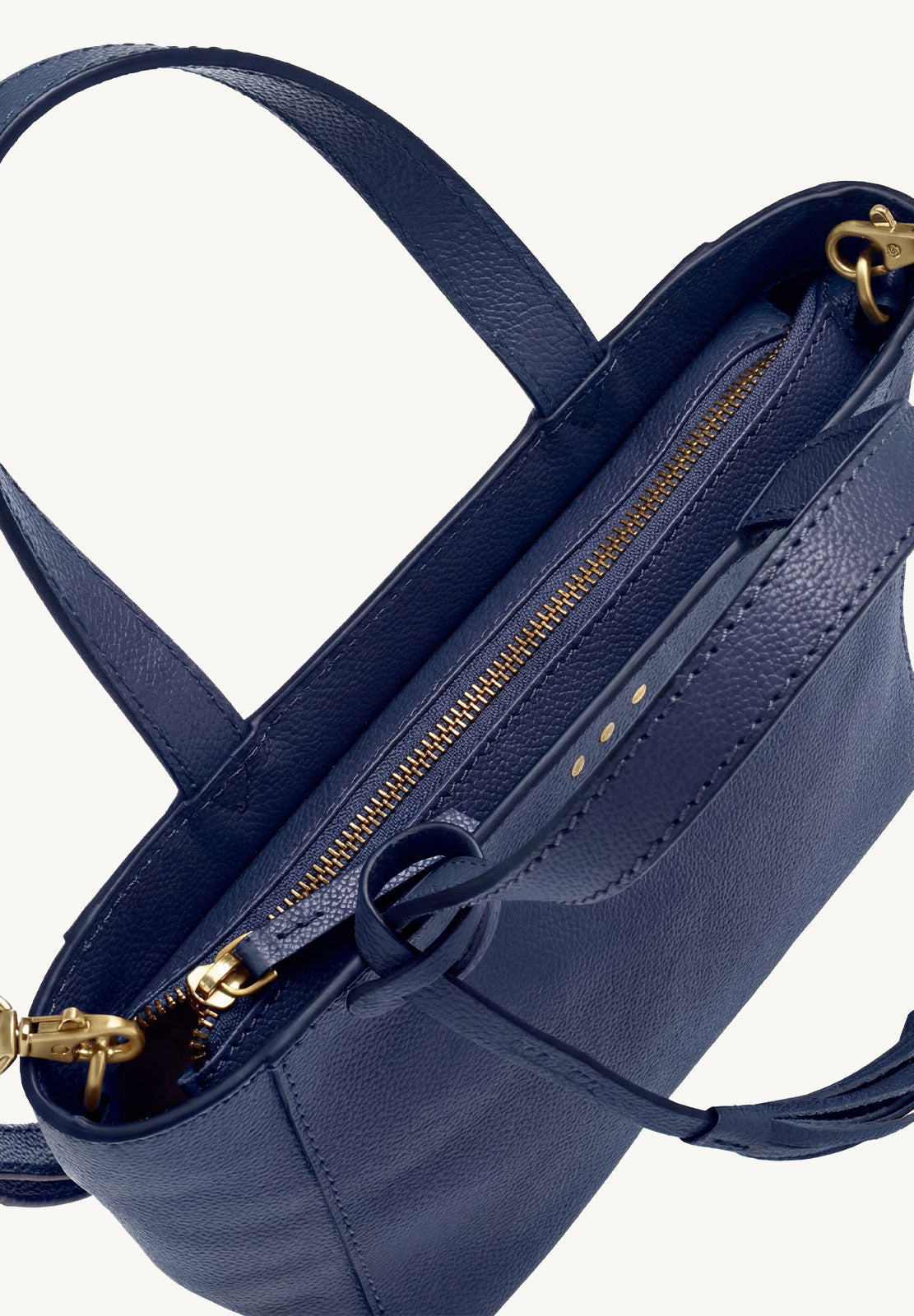 Mini 3 Stud Blue Jean Tote Bag