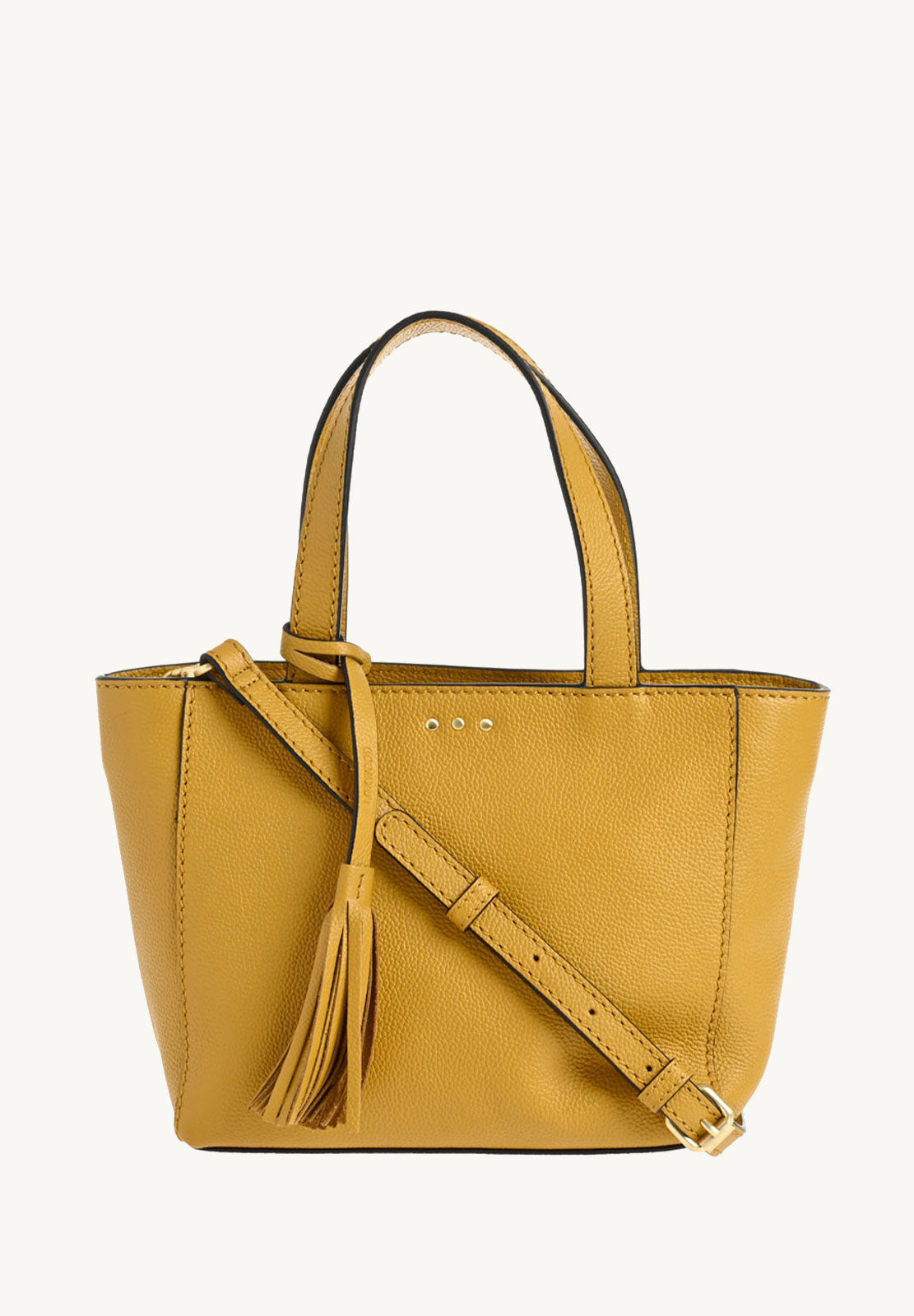 BABY CABAS - Petit crossover en cuir grainé