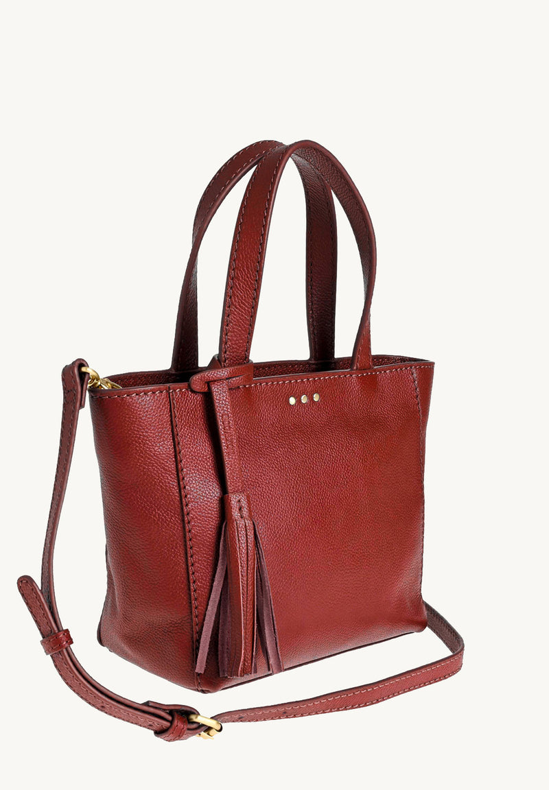 BABY CABAS - Small crossover in grained leather