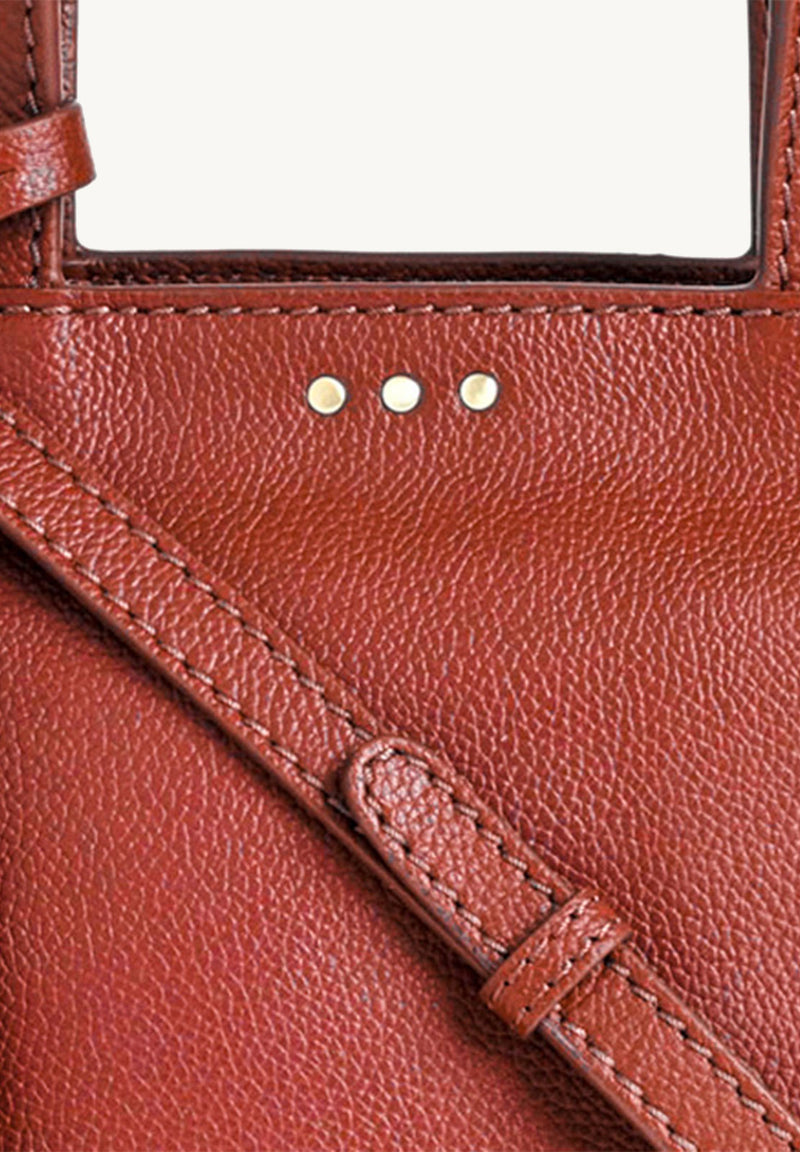 BABY CABAS - Small crossover in grained leather