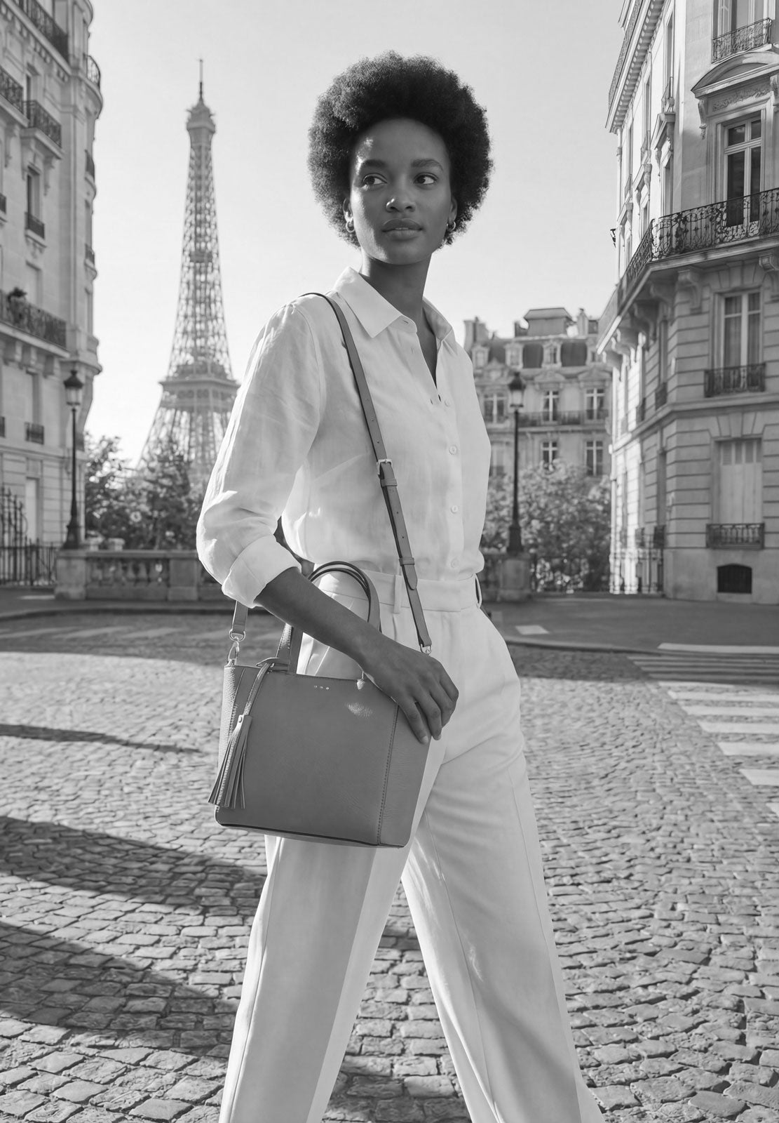 Mini 3 Stud Blue Jean Tote Bag