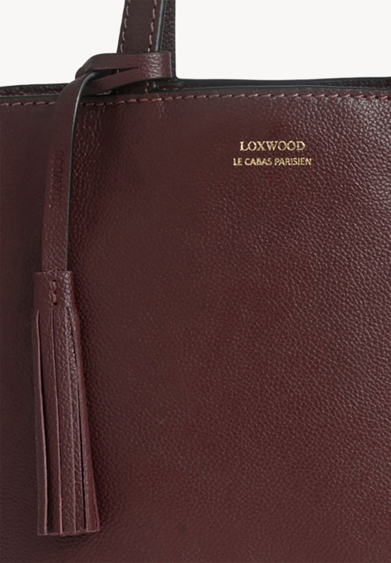 Small PARISIEN tote bag - Grained leather