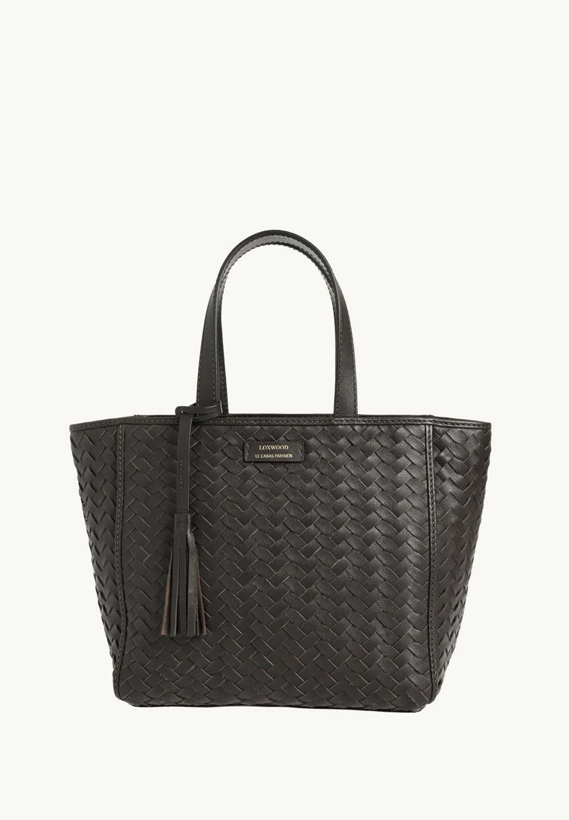 Cabas Parisien en cuir tressé