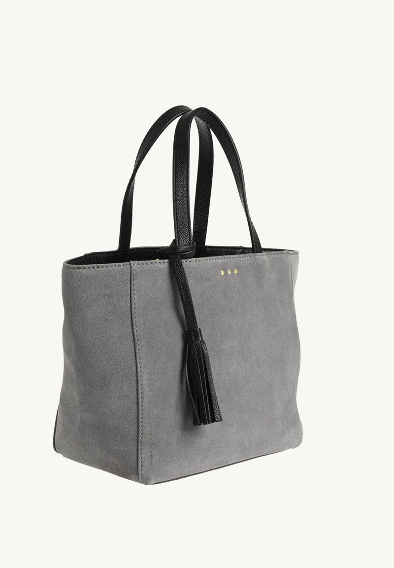 Small PARISIAN SHOPPING BAG - Suede leather