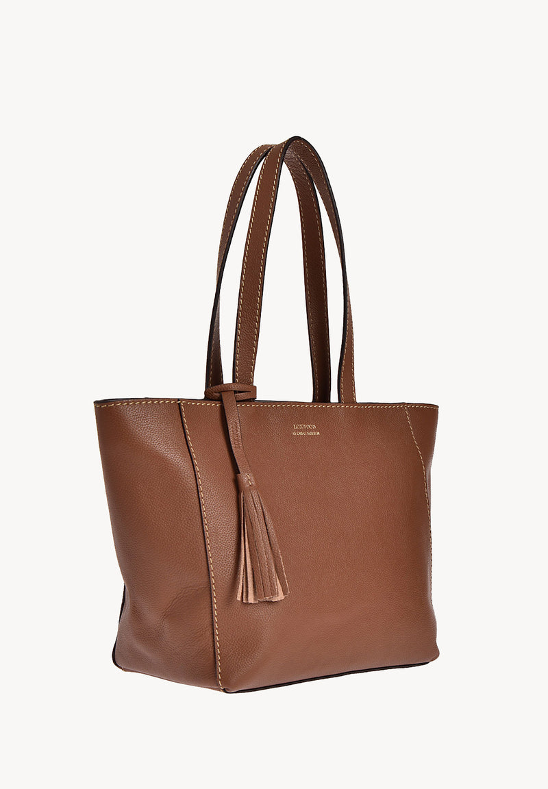 Petit cabas ZIPPÉ - Cuir grainé