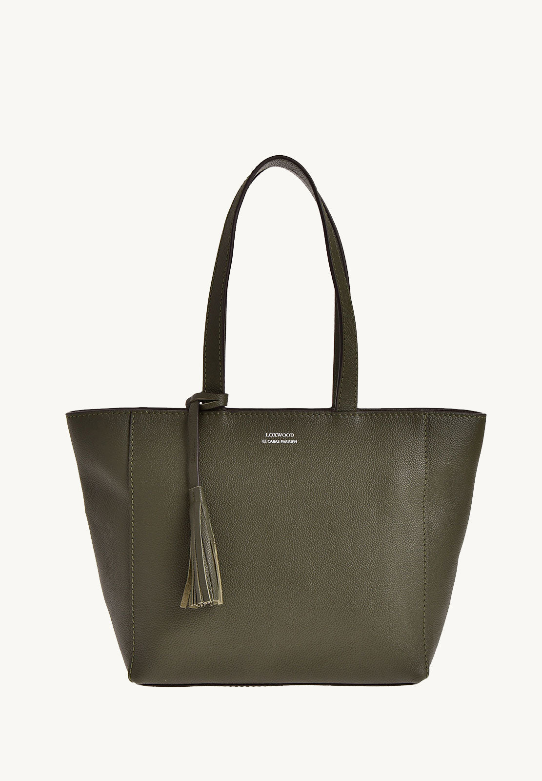 Small ZIPPER tote bag - Grained leather