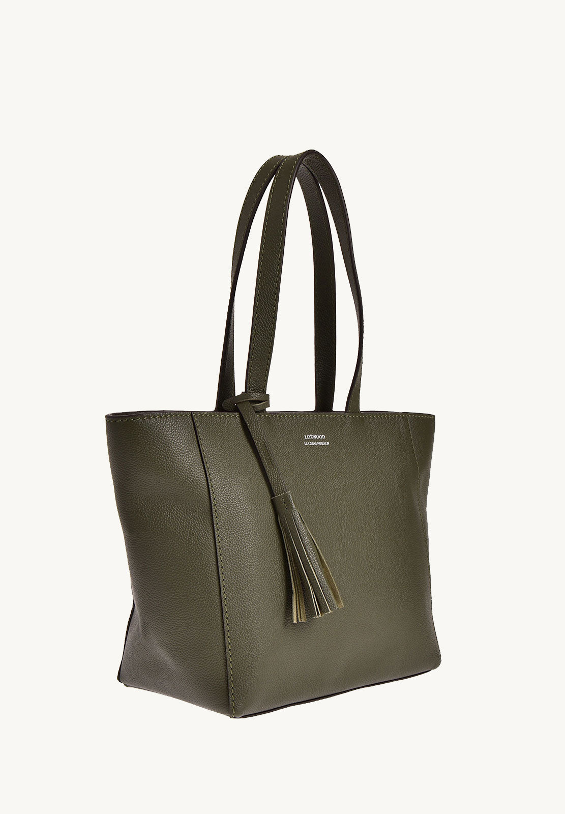 Small ZIPPER tote bag - Grained leather