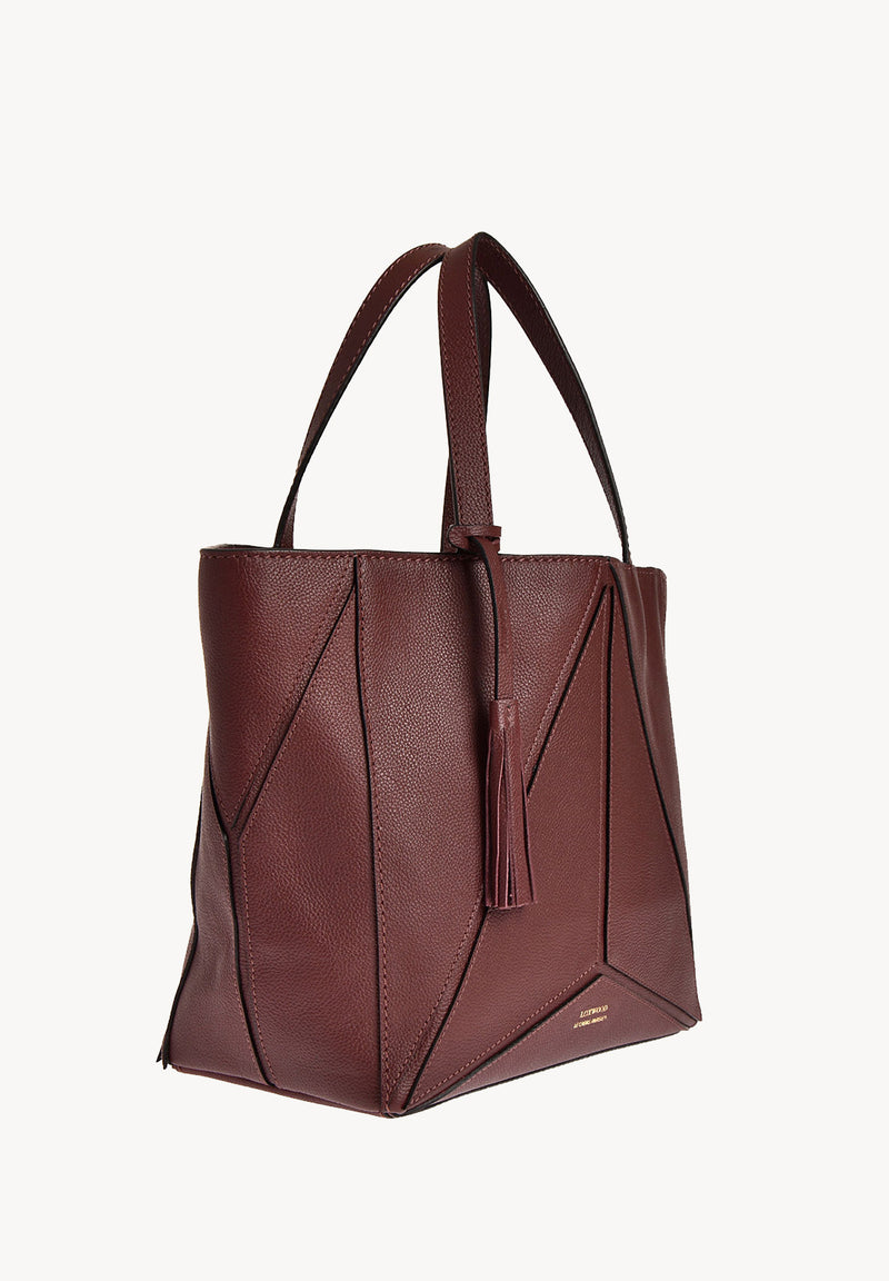 PARISIEN medium ORIGAMI tote bag - Grained leather