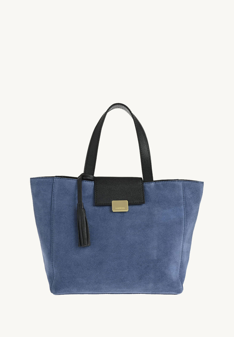 Cabas PARISIEN medium en cuir velours