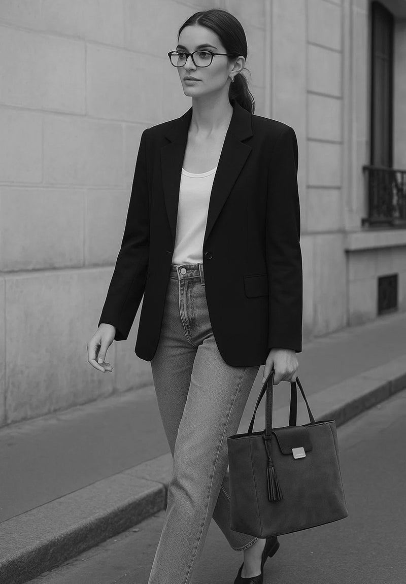 PARISIEN medium suede tote bag