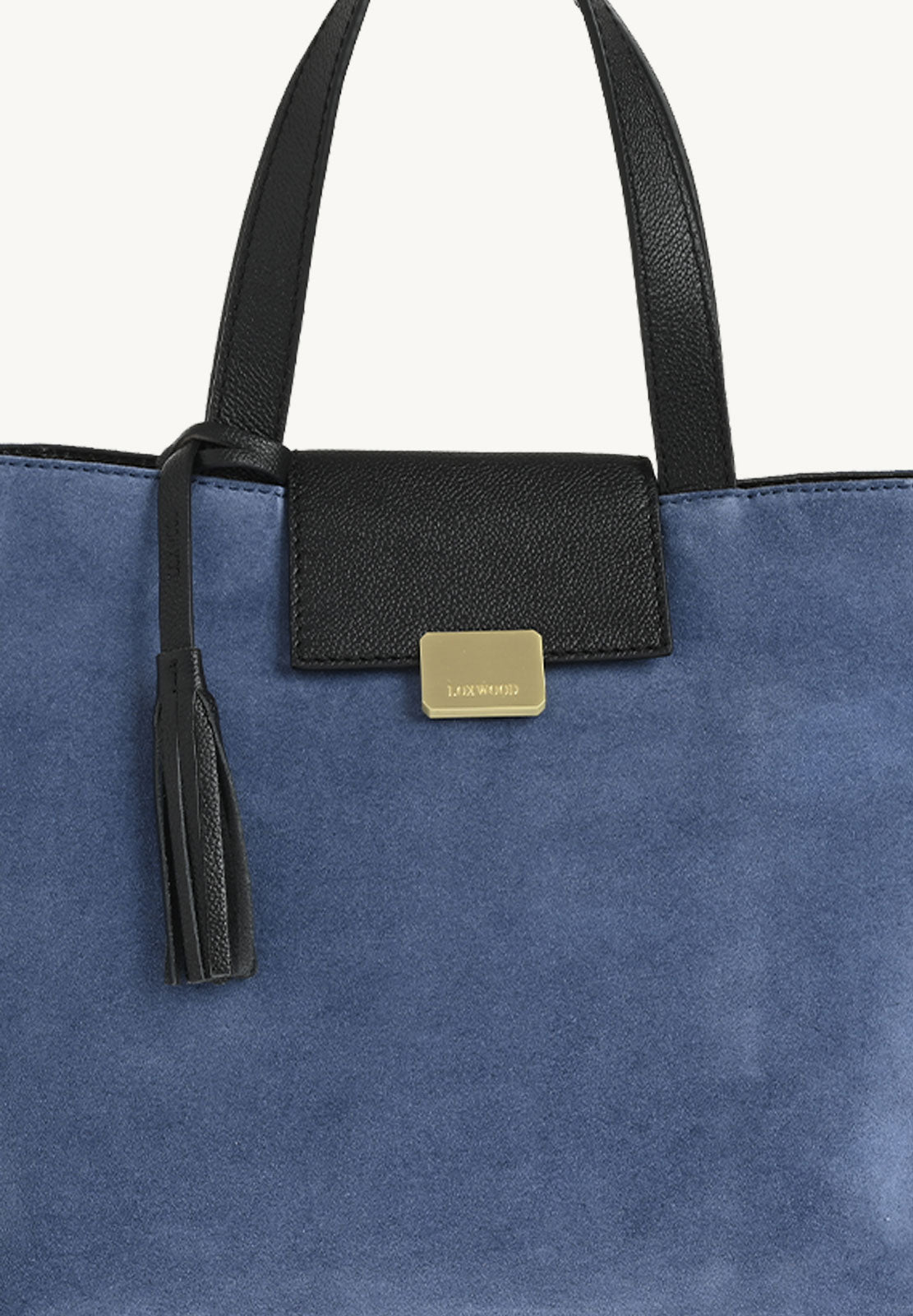 Cabas PARISIEN medium en cuir velours