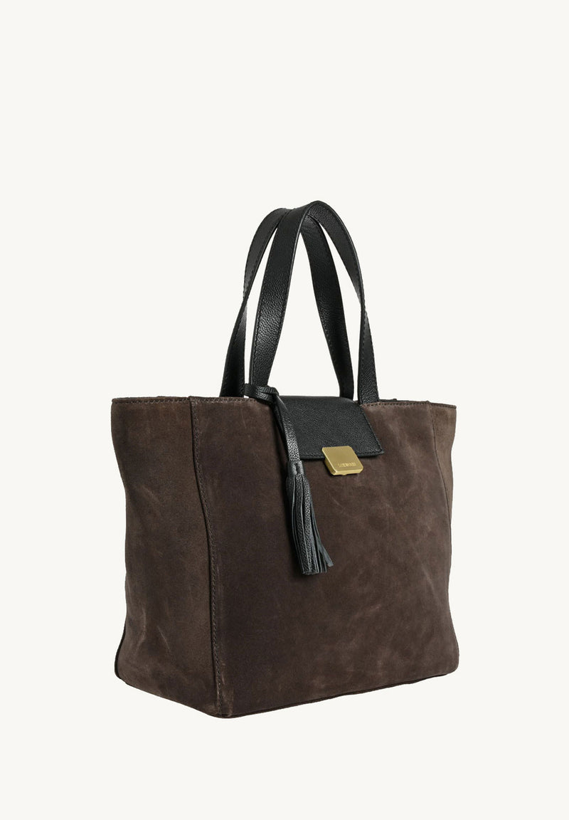 PARISIEN medium suede tote bag