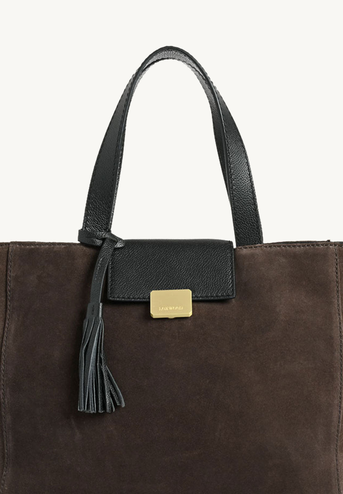 PARISIEN medium suede tote bag