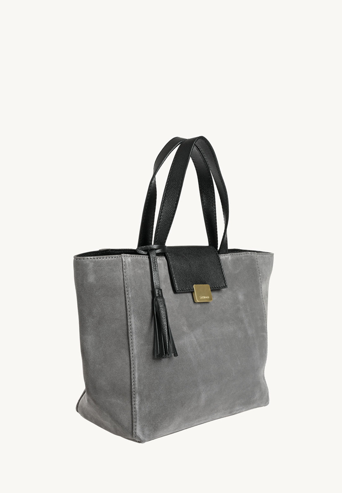 Cabas PARISIEN medium en cuir velours