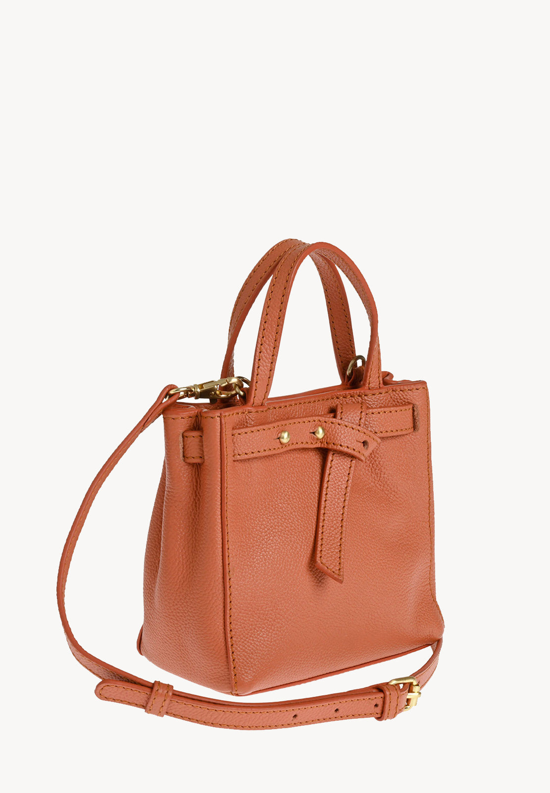 BABY NANOU - Mini crossover en cuir grainé