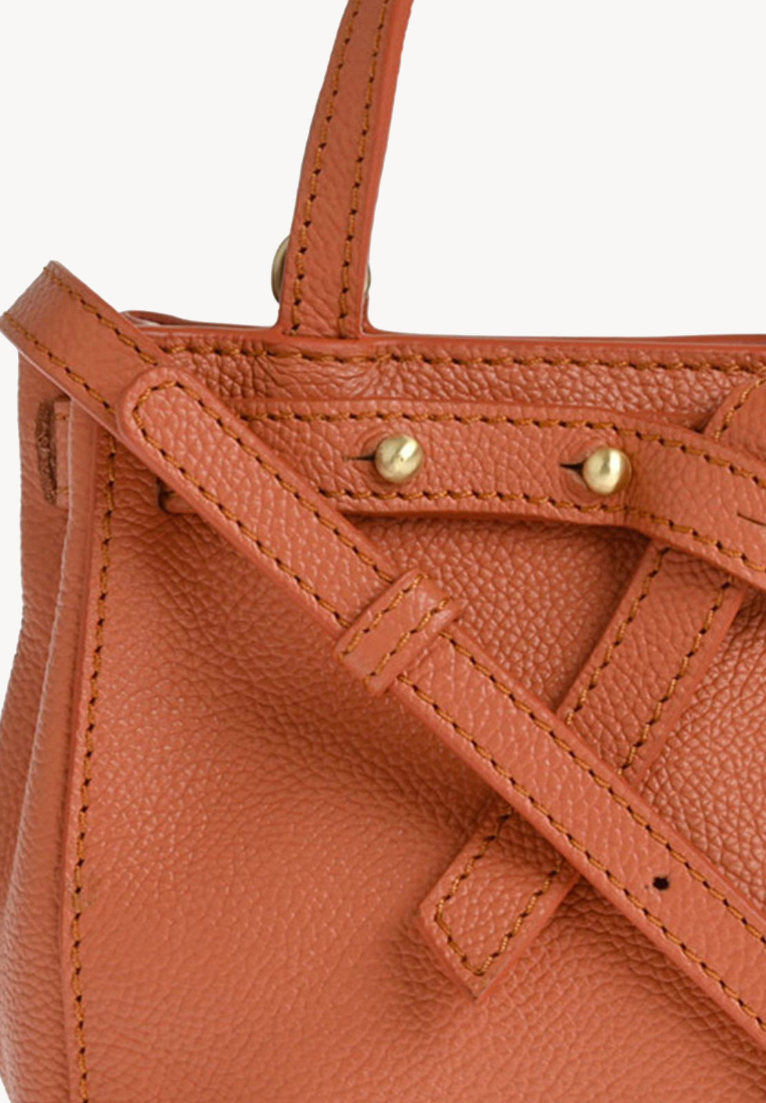 BABY NANOU - Mini crossover en cuir grainé