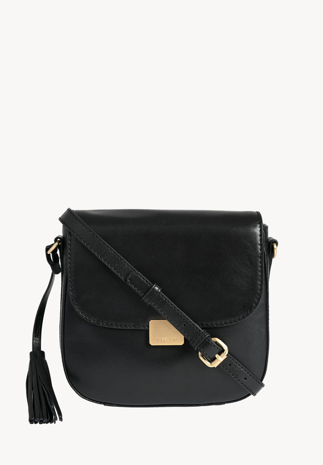 LAURENE - Sac besace en cuir lisse