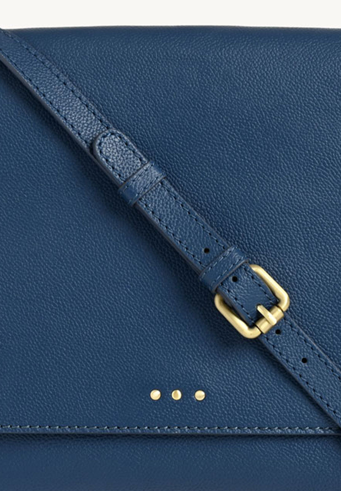 ANOUK - Grained leather messenger bag