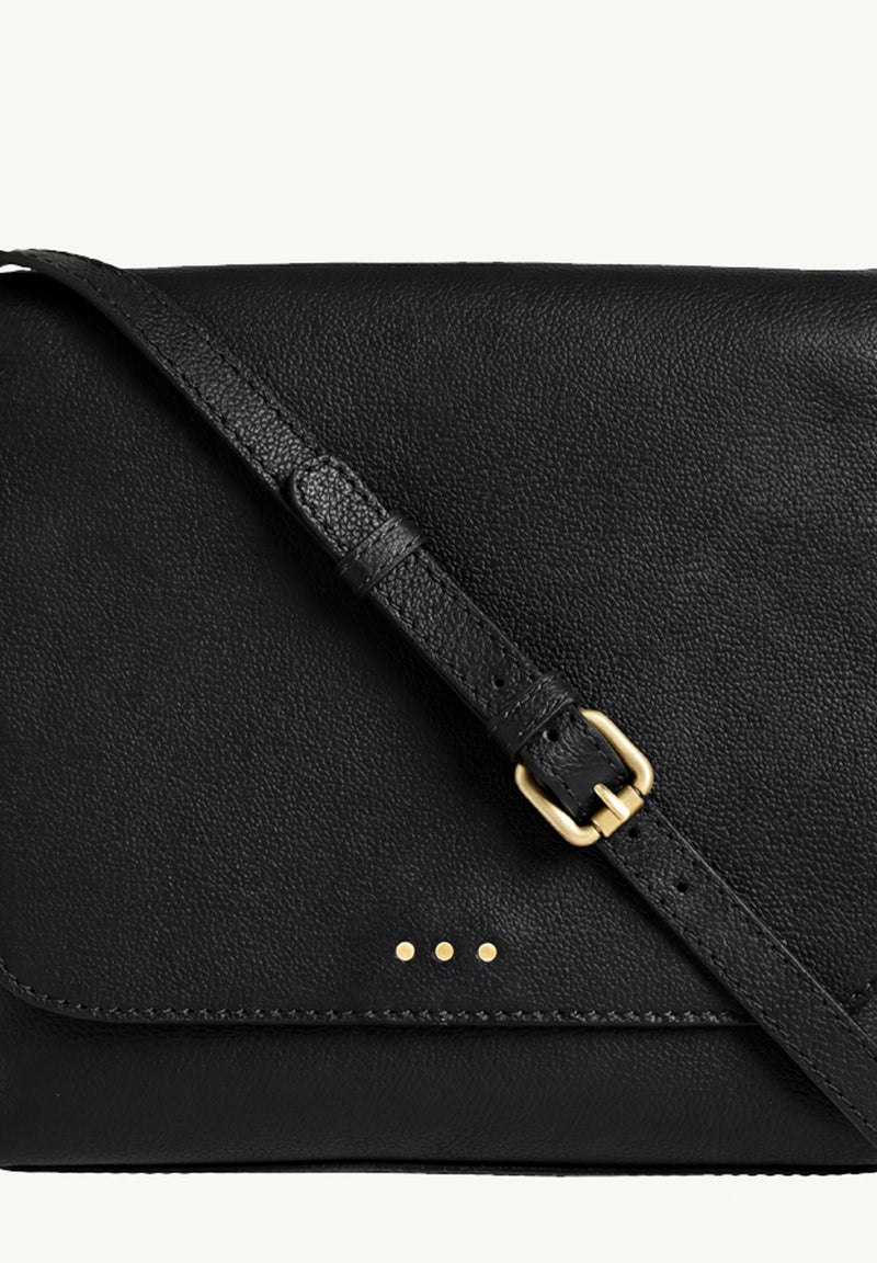 ANOUK - Sac besace en cuir grainé