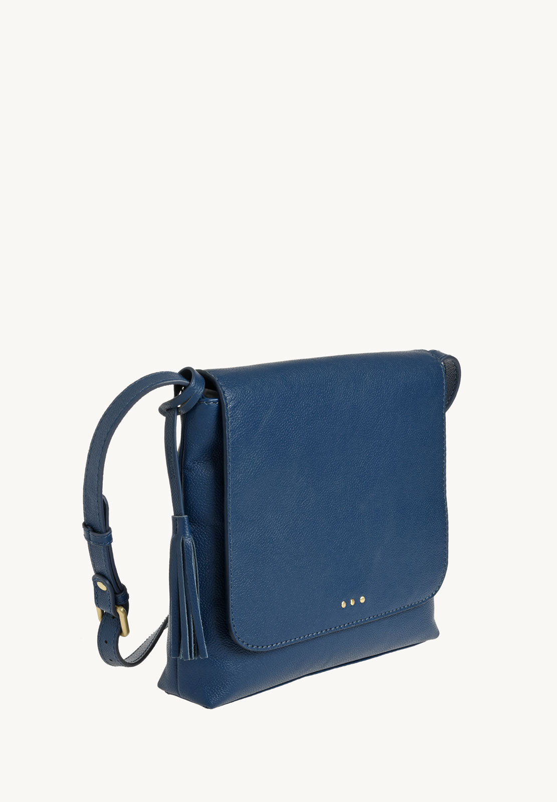 ANOUK - Grained leather messenger bag