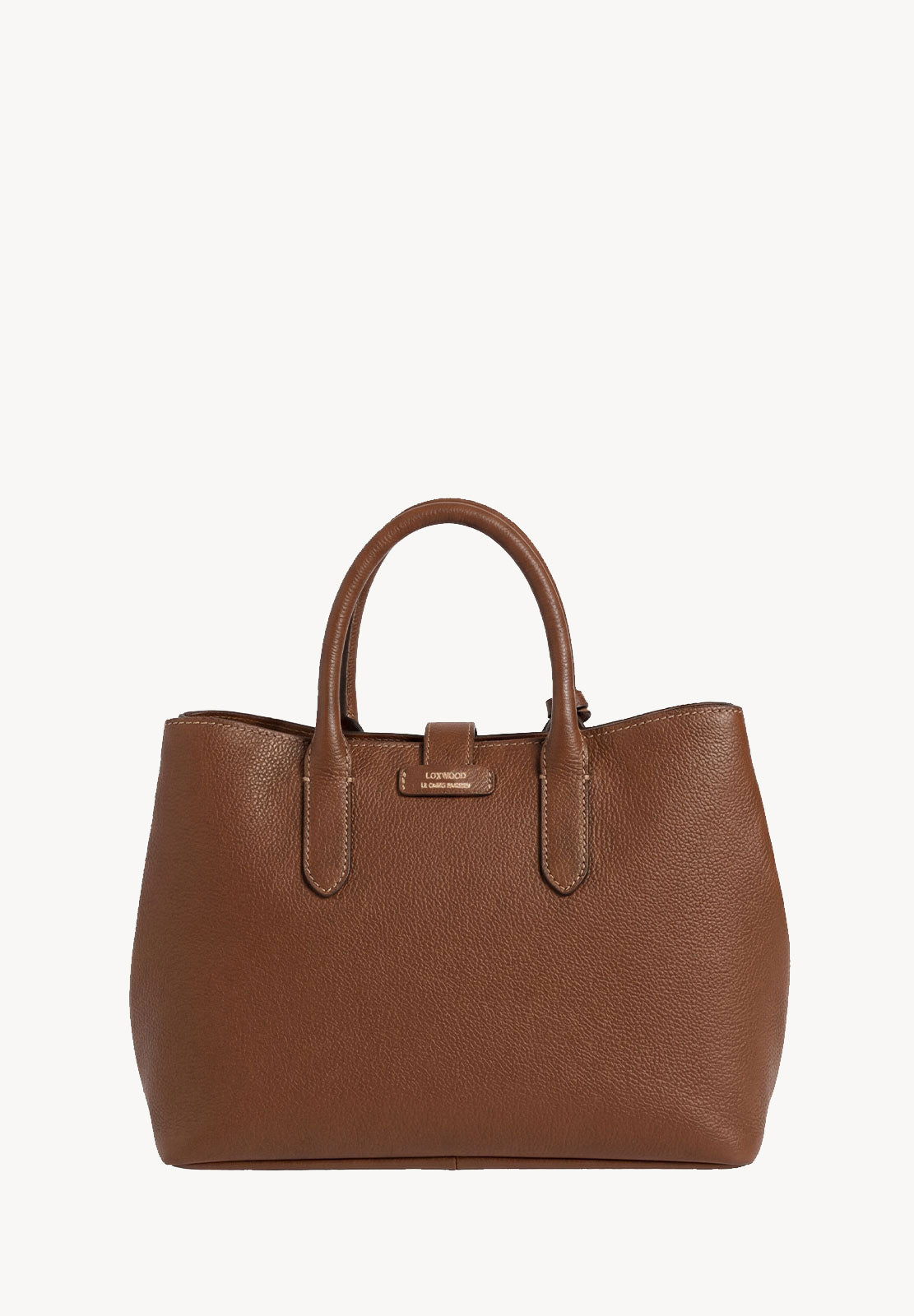 MIA - Grained leather handbag with shoulder strap