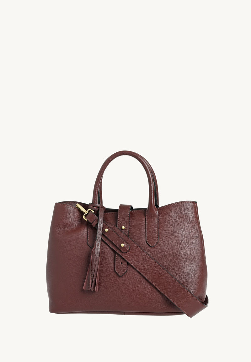MIA - Sac à main en cuir grainé avec bandoulière