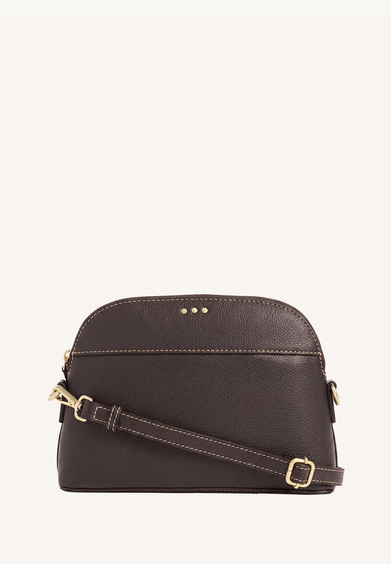 DEMI-LUNE - Sac en cuir grainé