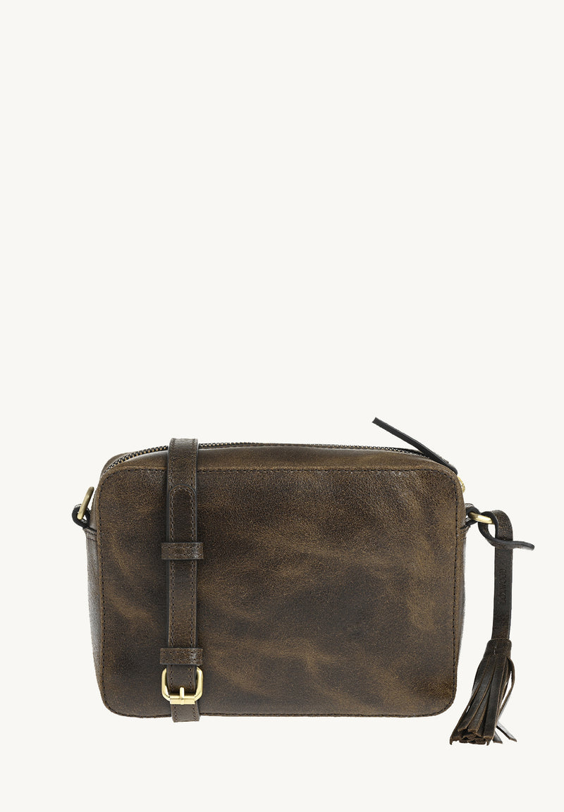 CAMERA - Sac bandoulière en cuir vintage