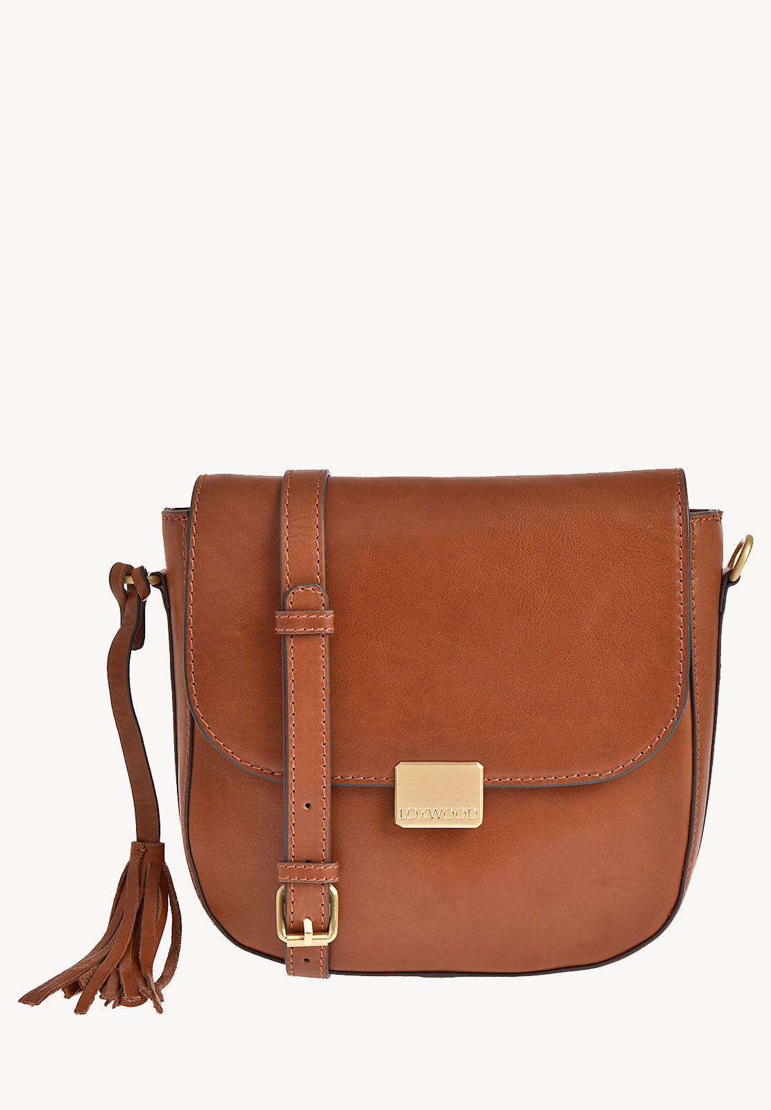 LAURENE - Sac besace en cuir lisse