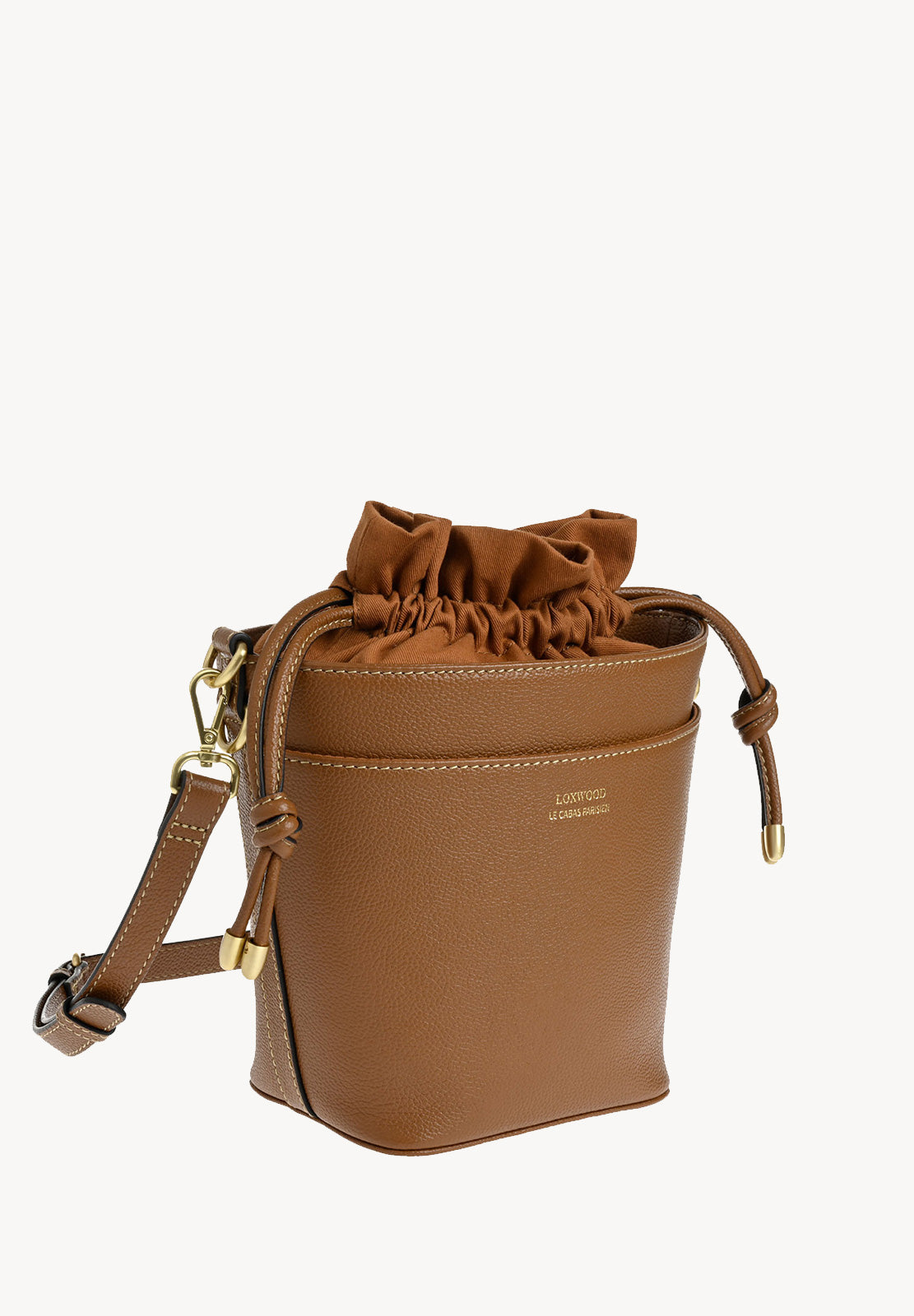 YARA - Grained leather bucket bag