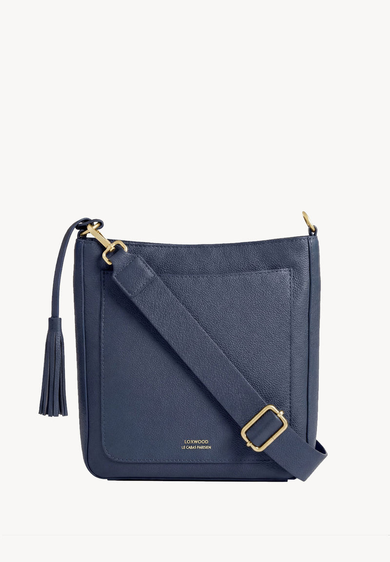 CALYPSO - Crossover bag with front pocket, Blue Jean