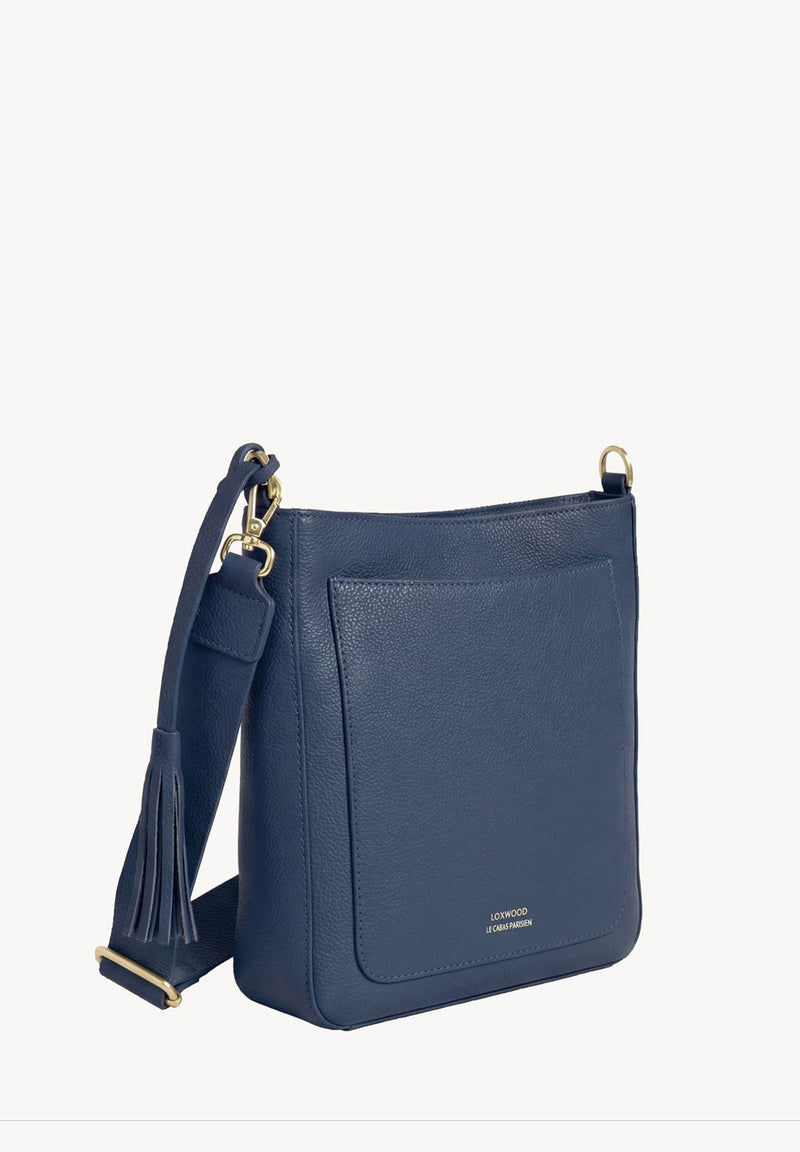 CALYPSO - Crossover bag with front pocket, Blue Jean