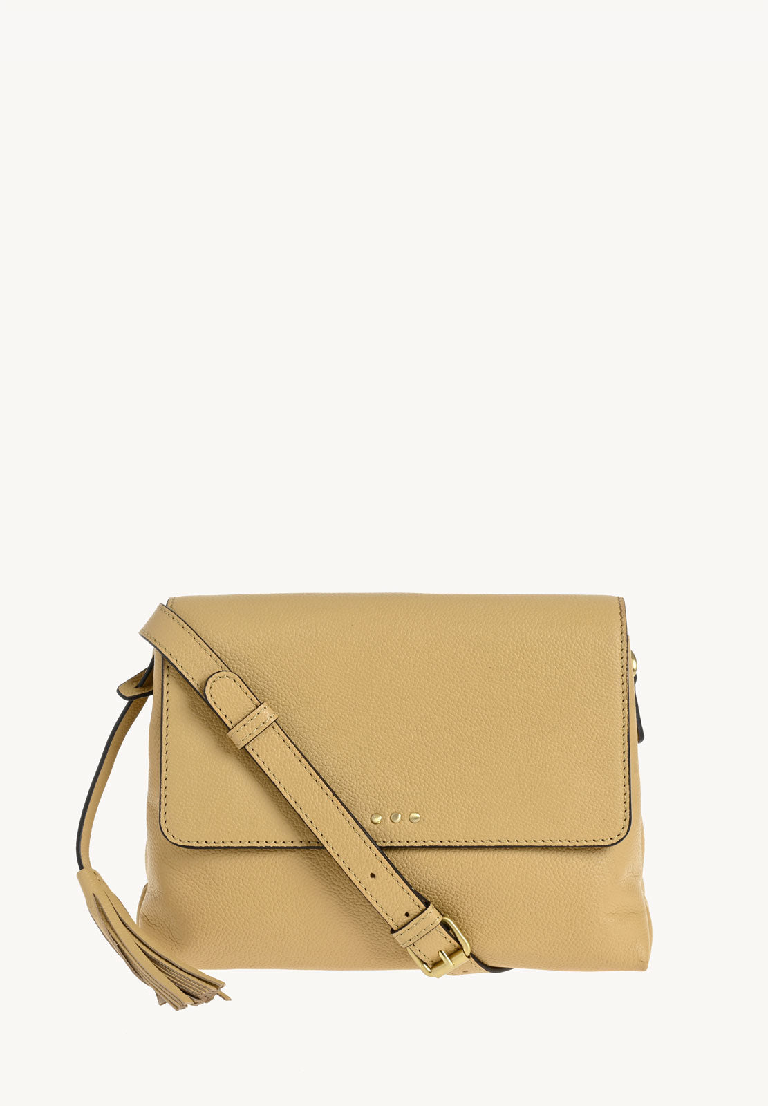 NICOLE - Sac rabat en cuir grainé