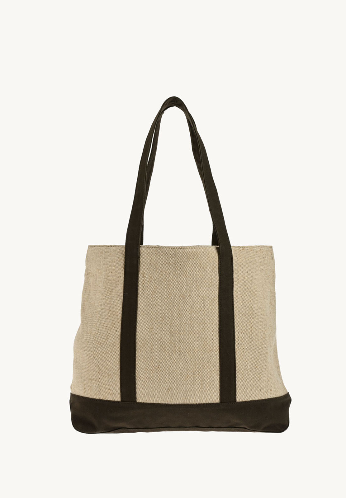 NANTUCKET - Grand cabas en toile & cuir