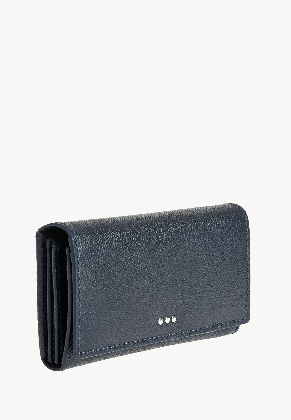 Flap wallet - Grained leather