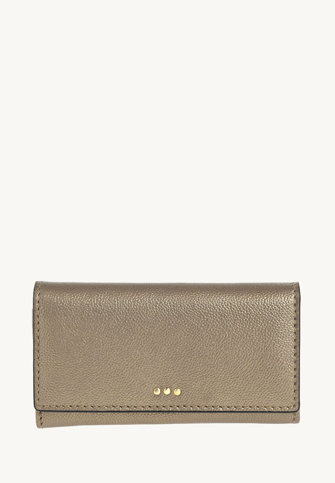 Flap wallet - Grained leather