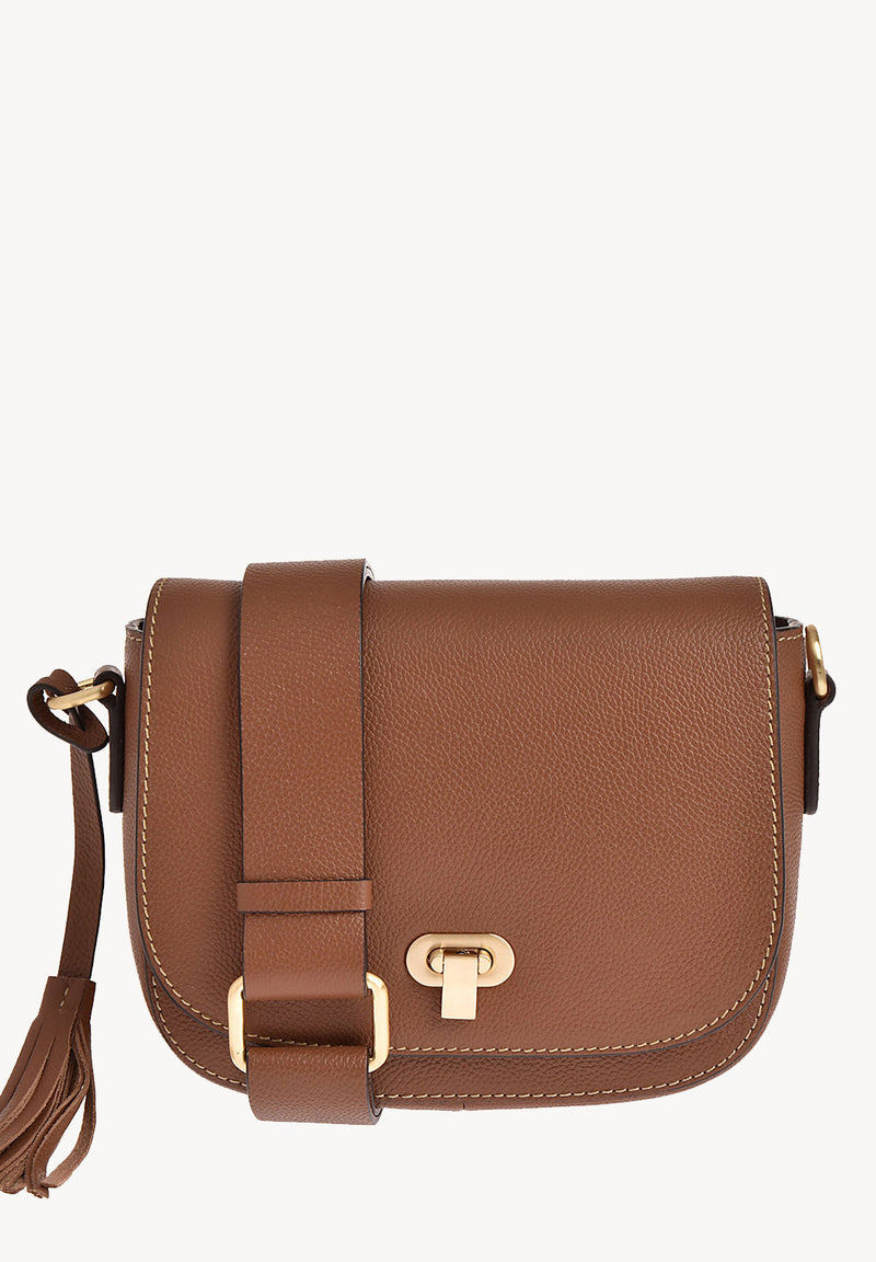 MARNIE - Sac besace en cuir grainé