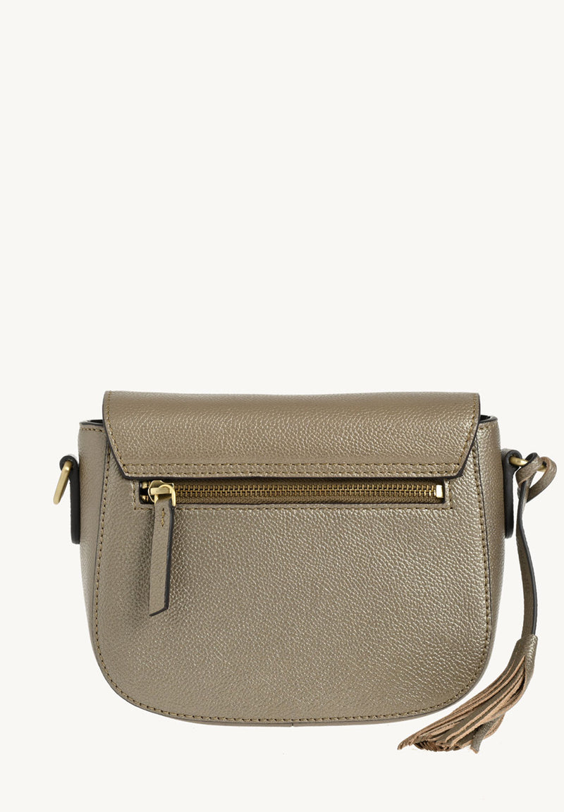 MARNIE - Grained leather messenger bag