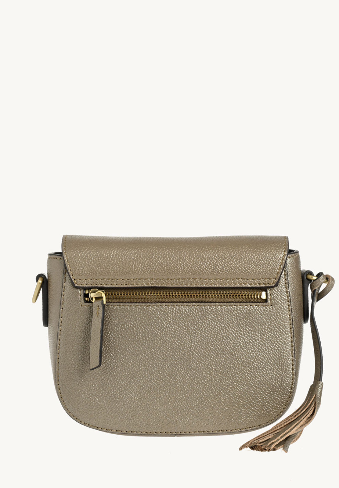 MARNIE - Grained leather messenger bag
