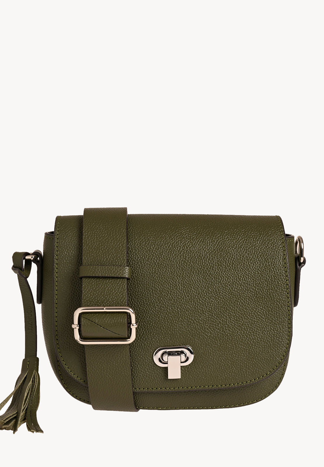 MARNIE - Grained leather messenger bag